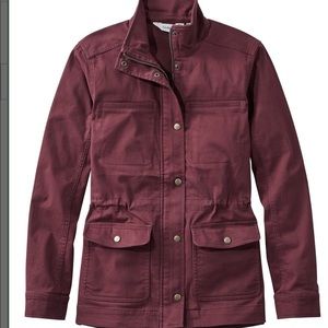 LL Bean Utility Jacket Burgundy